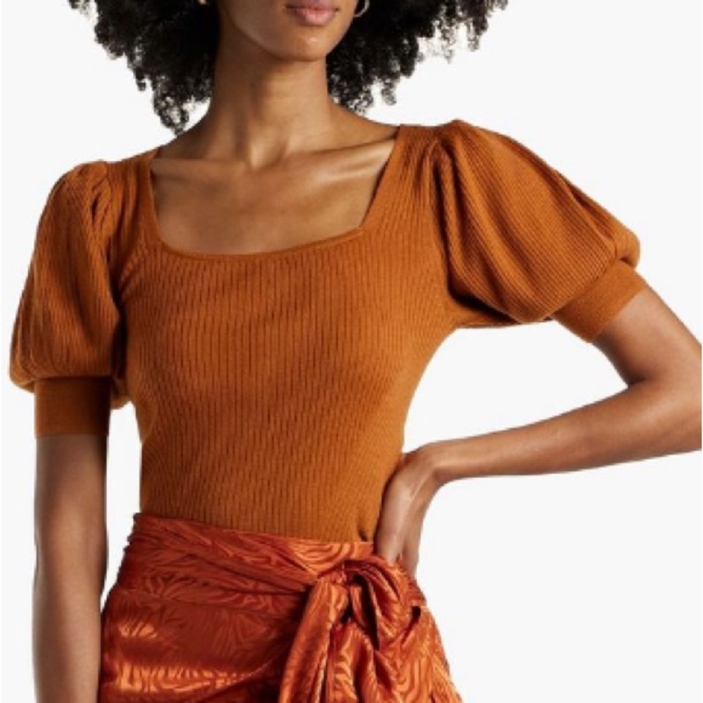 ULLA JOHNSON
Hadley gathered ribbed wool top